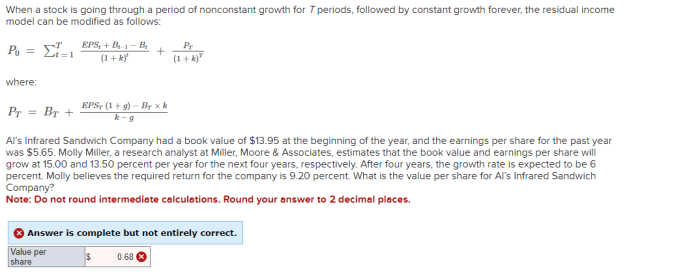 Stock price target time frame