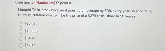 Tesla stock premarket price